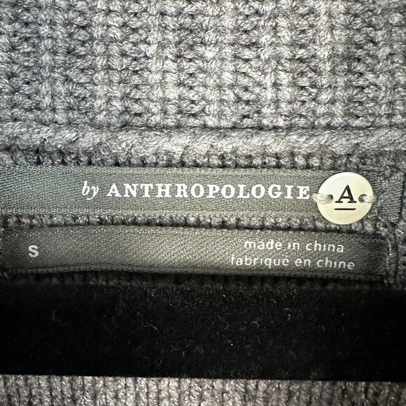 Anthropologie Sweater Womens Small Gray Turtleneck Cozy Minimalist Career Preppy - Picture 5 of 11